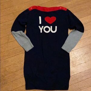 Gap girls boatneck sweater dress size 4/5